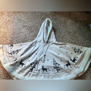 Deer print winter shawl